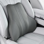Coverado Lumbar Support Pillow for Car, Ergonomic Memory Foam Back Pillow for Office Chair, Back Cushion for Back Pain Relief, PU Leather Car Lumbar Support for Driving Seat by COVERADOAUTO