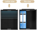 File Organizer Box with Lids, Collapsible File Folder Organizer - Image 3
