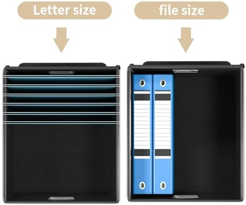File Organizer Box with Lids, Collapsible File Folder Organizer - Image 3