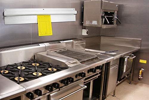 New Star Foodservice Anodized Aluminum Slide Check Rack (36-Inch) - Image 7