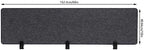Desk Divider Privacy Panel, 60 inch Office Partition Screen, 15mm Thick Polyester Fiber Soundproof Barrier, Drill-Free Desktop Divider for Workstation Study Library Classroom, Anthracite Grey - Image 2