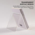 Acrylic Book Stand, Book Display Holder 8.5 x 11, Clear Acrylic Display Easel Transparent Display Stand Holder Tablet Holder for Album, CD, Magazine, Picture, Plate, Artworks, Phone, (2-PACK) - Image 4