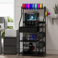 Heavy Duty 3D Printer Stand with Filament Storage & Power Outlet (Black) by Kikihouse