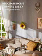 Bumusty 48"x 36" Large Felt Bulletin Board Tiles, Soft Gray - Image 4