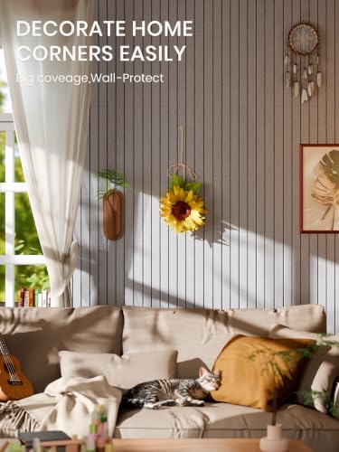 Bumusty 48"x 36" Large Felt Bulletin Board Tiles, Soft Gray - Image 4