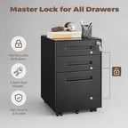 Approgreent Fully Assembled Home Office Filing Cabinet with Lock - Image 7