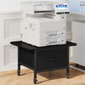 Snughome Rolling Printer Stand, 23.6" Extra Large Printer Table with Drawer by Snughome