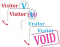 C-Line Time's Up! Self-Expiring 1-Day Spot Visitor Badges, 3 x 2 Inches, 100 per Box (97004) , White by C-Line