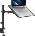 VIVO Single Laptop Notebook Desk Mount Stand, Fully Adjustable Extension with C-clamp, Fits up to 17 inch Laptops, Black, STAND-V001L by VIVO
