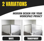 OBEX Screen & Office Panel Extender Polycarbonate Desk Privacy Panel & Divider for Office Cubicle, 12" x 24", Translucent - Image 4