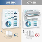 JUESHA 2 Pack Clear Acrylic File Holder Wall Mount Self Adhesive - Image 5