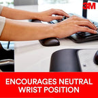 3M Gel Wrist Rest for Keyboards, Soothing 3M Gel Technology and Satin Smooth Cover for All Day Comfort and Support, Durable and Easy to Clean, 19", Black (WR85B) - Image 2