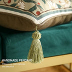 ISAENNE Designer Linen Square Throw Pillow Cover,Set of 2,18"x18"-Brune A - Image 5