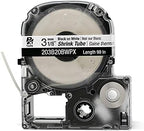Epson LABELWORKS 203B20BWPX Tape Cartridge - Black on White Shrink Tube Industrial Label Maker Tape - AWG 14-22, 1/8" (3MM) Wide, 8 ft (98") - Image 2