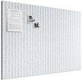 Bumusty 48"x 36" Large Felt Bulletin Board Tiles, Minimalist Gray by BUMUSTY
