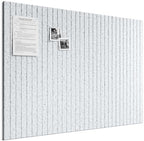 Bumusty 48"x 36" Large Felt Bulletin Board Tiles, Minimalist Gray by BUMUSTY