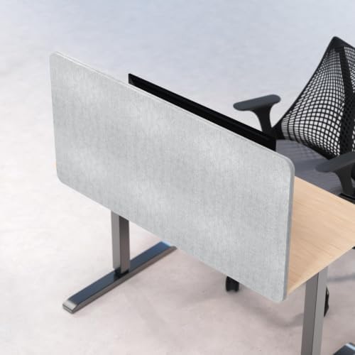 Universal Desk Privacy Panel – Heavy-Duty Desk Divider & Office Partition - Privacy Screen for Workspaces & Cubicles (2-Pack, 48" x 24") by COREMINDED