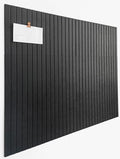 Slated Felt Bulletin Board Tiles | Cork Board Alternative for Walls | Wall Panels for Office & Home Decor | Aesthetic Pinboard & Photo Board | 12-Pack (11.8" x 11.8") with Adhesive | Black by DesignerManufacturerofInnovativeBulletinBoardSolutionsforHomeOffice