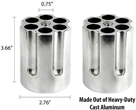 Caliber Gourmet Revolver Pen Holder & Paper Weight, Cast Aluminum Office Gift – Cool Pencil Holder for Desk Men, Funny Pen Stand, Gun Decor Accessory, Unique Vintage Desk Gadget - Image 2