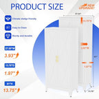 GAIOUS 61" Tall Kitchen Pantry Cabinet,Metal Storage Cabinet White Cupboard - Image 2