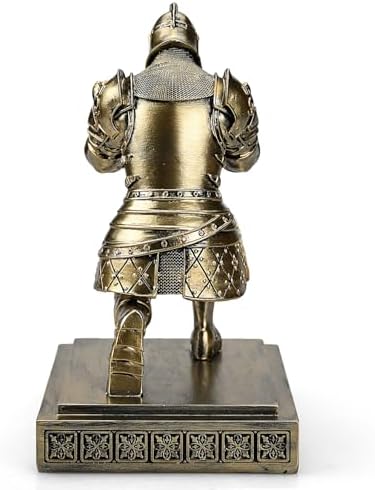 King's Guard Knight Pen Holder with a Letter Opener Desk Organizers Bronze - Image 4