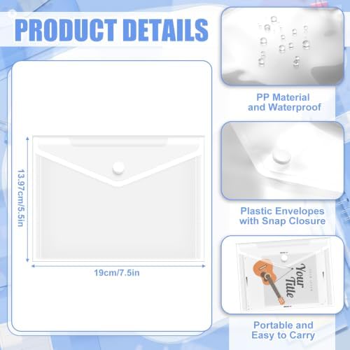 200 Pack 5 x 7 Inch Clear Plastic Envelopes - Image 2