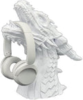 Dragon Headphone Stand and Holder, Gamer Gift, 15" Tall Statue for Gamers (White, Large) by Unknown