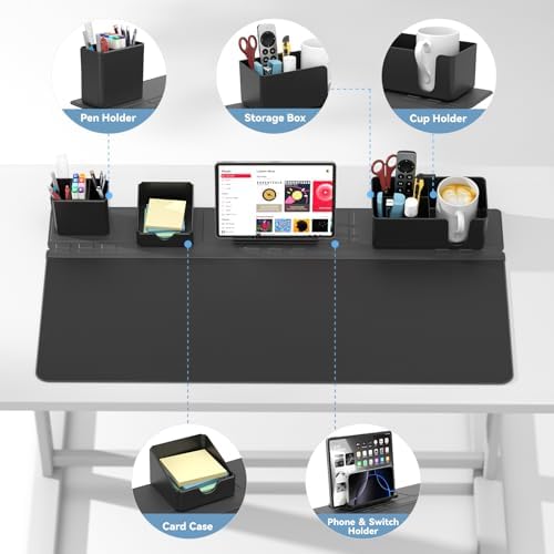 KDD Mouse Pad - Desk Mat with Phone Holder - Gaming Mousepad with Ultra-Smooth Surface, Non-Slip Base - Keyboard Mat for Home Office Gamer Accessories - Image 2