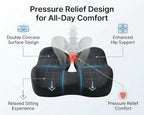 Seat Cushion Lumbar Support Pillow Set with Adjustable Strap - Image 7