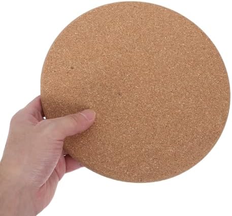 Cork Trivets 6pcs Brown Round Square Heat Insulation Xmas - Image 4
