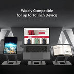 j5create Multi-Angle Aluminum Laptop Stand, Ergonomic Notebook Riser - Image 6