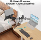 MOUNT PRO Long Laptop Wall Mount, 28" Extended Wall Mount Laptop Holder - Image 2
