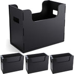 3 Pcs Portable Desktop File, Filing Organizer, Black by Trandraft