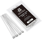 Metal Zip Ties 18 inch 316 Stainless Steel Locking Cable Marine Grade 250LB 450mm 100pcs Heavy Duty Exhaust Wrap Multi Purpose Binding for machinery, vehicles, farms, cables, pipes,Fence by JOUGU