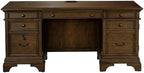 Coaster Home Furnishings - Hartshill - 5-Drawer Credenza Desk with Felt-Lined Top Drawers, Removable Dividers and Center Keyboard Drawer - Office Furniture - 66-Inch - Burnished Oak - 881282 - Image 5