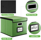 File Organizer Box with Lids, Collapsible File Folder Organizer - Image 5