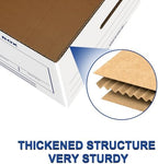 Zzrywuty 12 Pack File Storage Boxes with Lift-Off Lid,16x12x10 Inches - Image 3