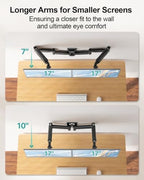 Long Arm Dual Monitor Wall Mount for 17-32", Max 27.1" Extension - Image 3