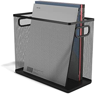 TRU RED Wire Mesh File Organizer, Matte Black, 2-Pack by TRURED