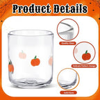 SiliFine 2 PCS Pumpkin Icon Juice Glasses - Image 3