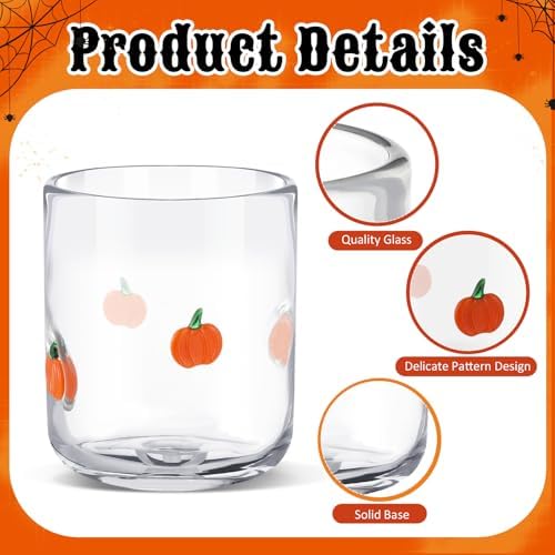 SiliFine 2 PCS Pumpkin Icon Juice Glasses - Image 3