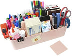 -Large Portable Caddy, DIY Dividers, 8 Compartments, Basket with Handle Storage Organizer Modern Made in USA (6 PACK, Indie Pink) - Image 3