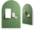 Fluxynara Large Arched Felt Bulletin Board 35.4''×23.6'', Botanical Green by FLUXYNARA