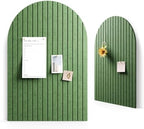 Fluxynara Large Arched Felt Bulletin Board 35.4''×23.6'', Botanical Green by FLUXYNARA