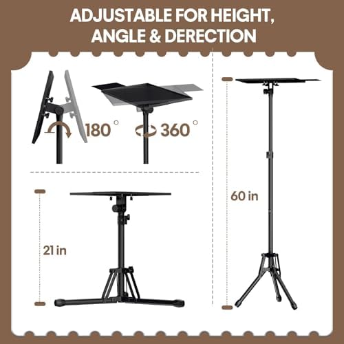 KOOV Projector Stand Adjustable Height 20" to 61" - Image 2