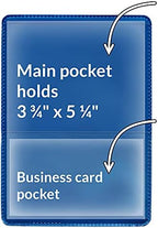 StoreSMART® - Metallic Blue-Back Auto Insurance & ID Card Holders - 50 Pack - RFS20-MB50 - Image 2