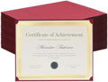Single Sided Certificate Holders for Letter Size, 8.5 x 11 Bulk Award Certificate Cover for Graduation,Diploma, Documents, Marriage,Employee Appreciation, School,Office, Business (Burgundy, 100CT) by Apprabbr