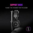 MARSGAMING MHHPRO, RGB Gaming Headset Stand with 2xUSB HUB & Bungee Mouse,White - Image 4