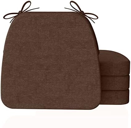 AAAAAcessories Chair Cushions for Dining Chairs, 17 x 16 x 2 in, Set of 4 by AAAAAcessories