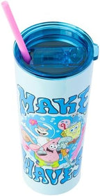 Silver Buffalo Spongebob Squarepants Make, Stainless Steel Tumbler, 22oz - Image 3